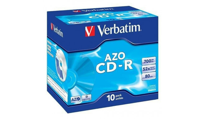 CD-R Verbatim Crystal 10 Units 700 MB 52x