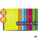 Notebook Lamela Multicolour A4 50 Sheets 5 mm (10 Units)