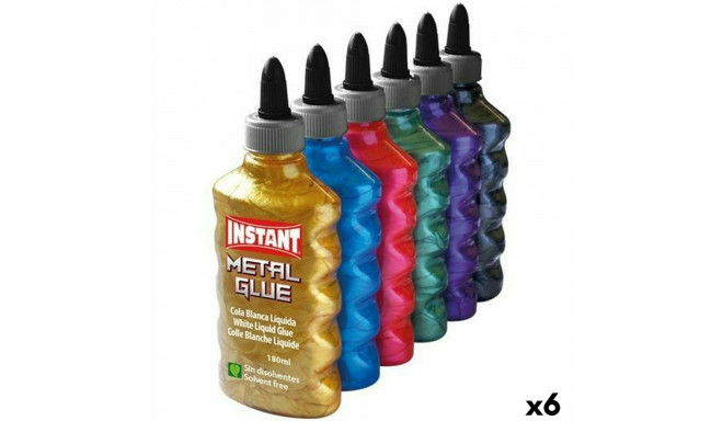 Kiirliim INSTANT Metal Glue 180 ml 6 Tükid, osad Mitmevärviline