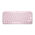 Klaviatuur Logitech MX Keys Minimalist Wireless Illuminated Keyboard Bluetooth ROSE/roosa PAN-Nordic