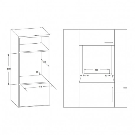 Built-in Oven, anthracite