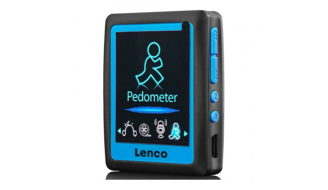 MP3/4 player with pedometer EN 4GB Lenco, blue