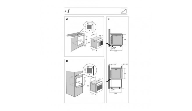 Integreeritav ahi De Dietrich DOP8360A