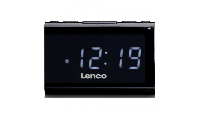 Clock radio with USB player and USB charger Lenco CR525BK