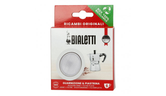 1 silikoontihend + filter Bialetti Moka 6 tassi 0800040