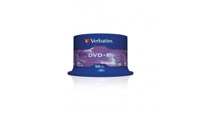 VERBATIM DVD+R 4,7GB 16X CAKE*50 43550