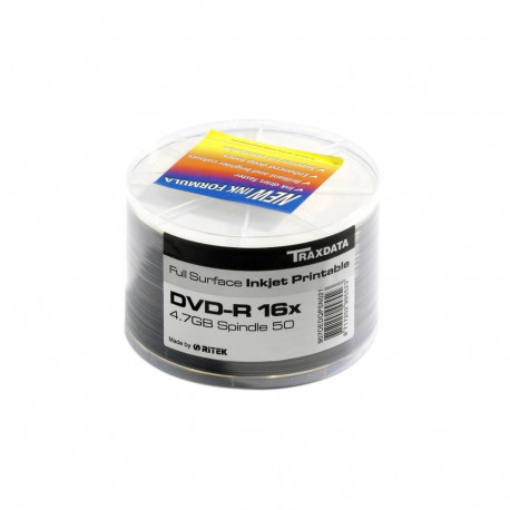 TRAXDATA RITEK DVD-R 4,7GB 16X PRINTABLE SP*50 907SP50NOPCPL