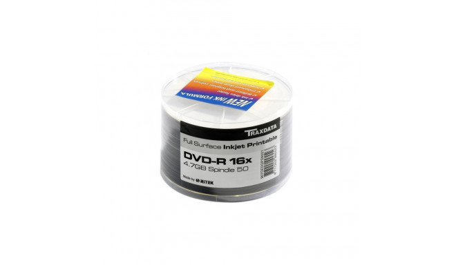 TRAXDATA RITEK DVD-R 4,7GB 16X PRINTABLE SP*50 907SP50NOPCPL