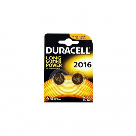 DURACELL BATTERY LITHIUM DL2016 BLISTER *2