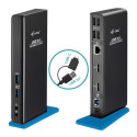 i-tec USB 3.0 / USB-C Dual HDMI Docking Station 2x HDMI LAN Audio 6x USB (1x port szybkiego ładowani