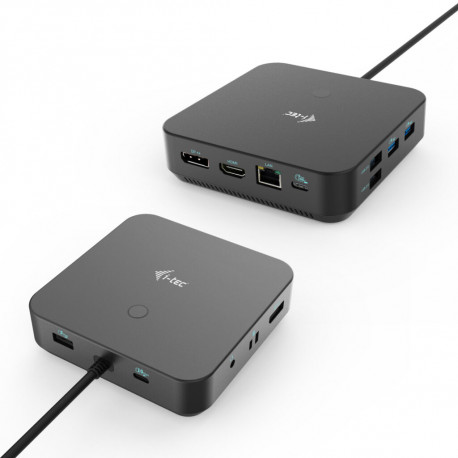 i-tec USB-C kolmik dokkimisjaam 1x HDMI 2x DP 3x4K / 1x5K LAN audio 6x USB Power Delivery 100 W - do
