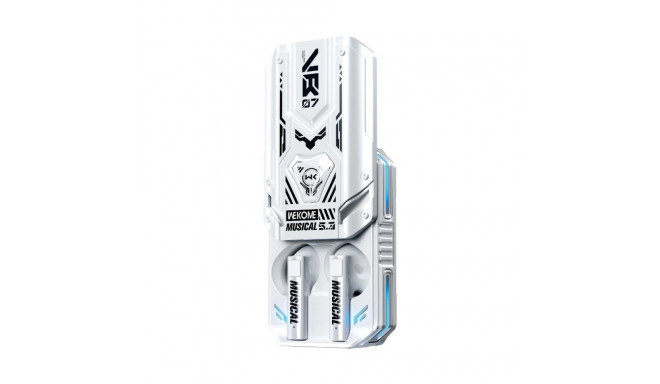 WEKOME VB07 Mecha Series - Bezprzewodowe słuchawki Bluetooth V5.3 TWS z etui ładującym (Biały)