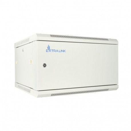Extralink Rackmount cabinet 6U 600x600 ASP Gray wall mounted, metal door