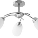 Activejet Classic chandelier pendant ceiling lamp NIKITA nickel triple 3xE27 for living room Activejet Classic chandelier pendant ceiling lamp NIKITA nickel triple 3xE27 for living room