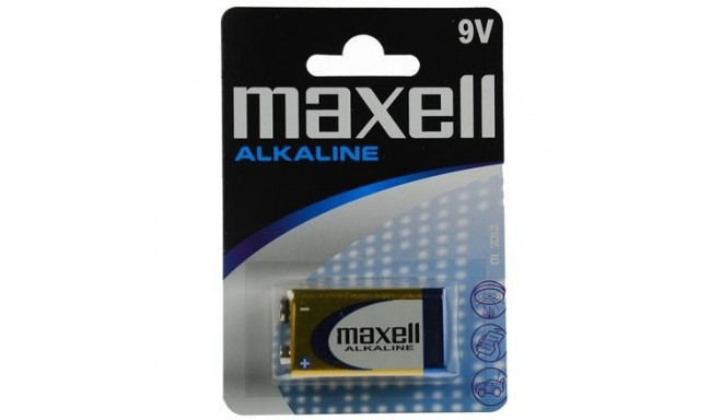 MAXELL leelispatarei 9V, 6LR61, 1 tk