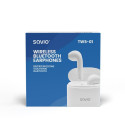 Savio juhtmevabad kõrvaklapid TWS-01 Bluetooth, valge