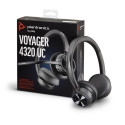 POLY VOYAGER 4320 UC Headset Wireless Head-band Office/Call center Bluetooth Black