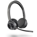 POLY VOYAGER 4320 UC Headset Wireless Head-band Office/Call center Bluetooth Black