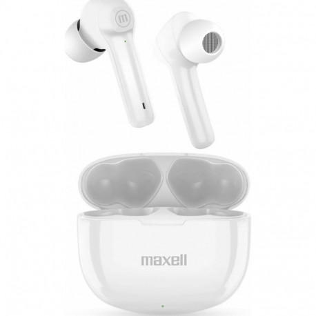 Maxell Dynamic+ wireless headphones with charging case Bluetooth white