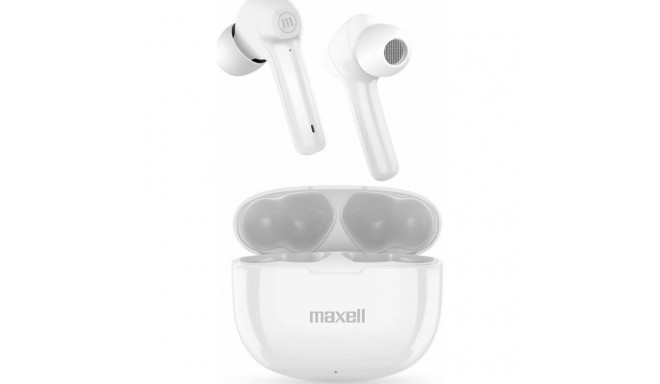 Maxell Dynamic+ wireless headphones with charging case Bluetooth white