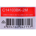 UNITEK CABLE USB-C, USB-A, 5 GBPS, 2M