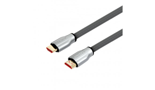 UNITEK Y-C139RGY HDMI kaabel 3 m HDMI tüüp A (standard) hõbe, tsink