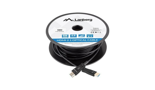 Lanberg HDMI M/M V2.1 50M 8K optiline AOC kaabel
