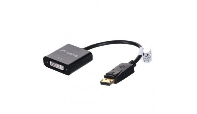Lanberg AD-0007-BK videokaabli adapter 0.1 m DisplayPort DVI-D must