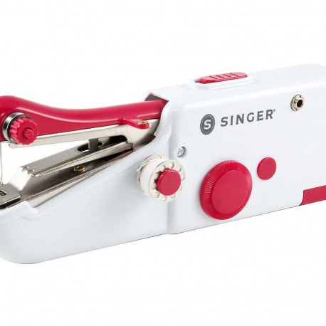 SINGER Stitch Sew Quick Mini mechanical sewing machine AA Battery White