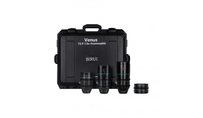 Sirui Anamorphic Venus 3x Lens + adapter Kit (35/75/150mm) + 1.25x Adapter + Hard case E-Mount