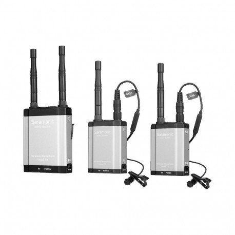 Saramonic juhtmevaba kahesuunalise sidega mikrofonisüsteem Vlink2 Kit2, 2.4GHz (2xTX+RX)