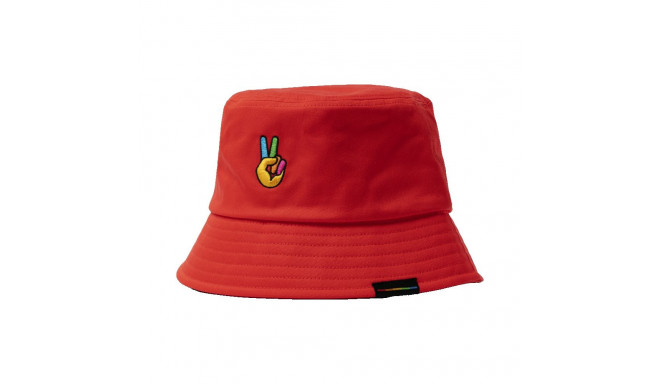 POLAROID BUCKET HAT RED