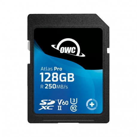 OWC mälukaart Atlas Pro SDXC UHS-II R250/W130 (V60) 128GB
