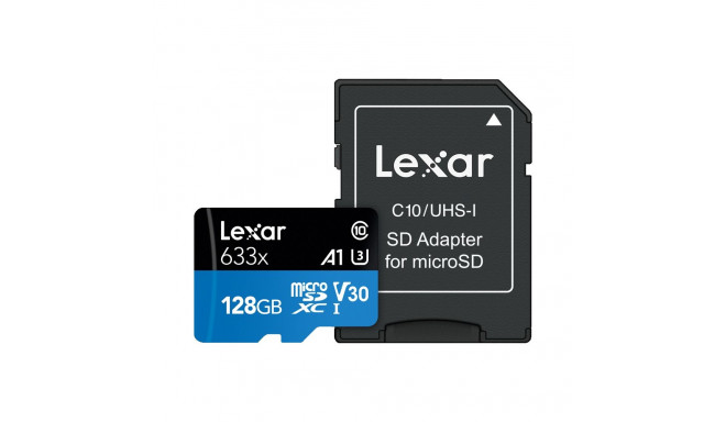 Lexar microSDXC 633x UHS-I/A1/U3/10 R95/W45MB (V30) 128GB