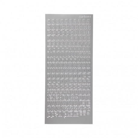 Focus Stickers Silver Letters Design 3