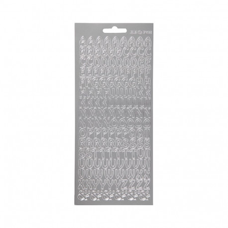 Focus Stickers Silver Letters Design 2