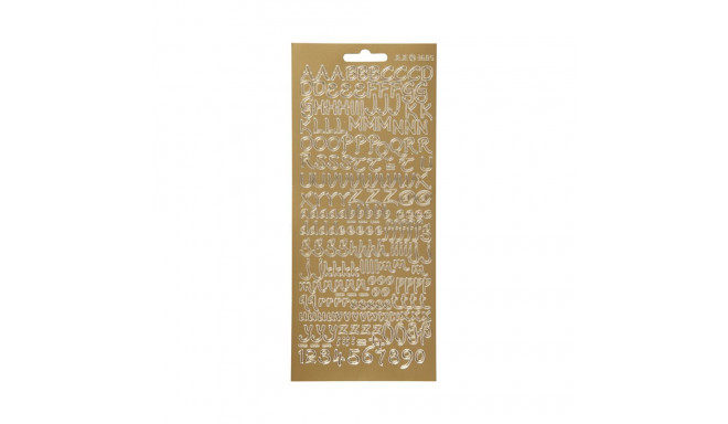 Focus Stickers Gold Letters Design 1