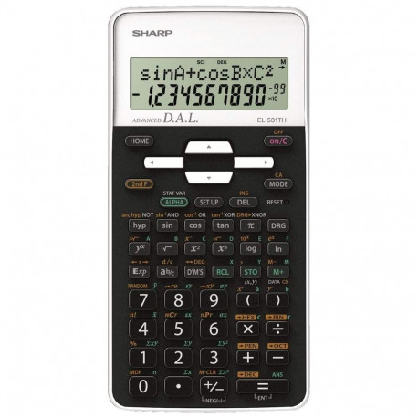 SHARP CALCULATOR SCIENTIFIC BLISTER WHITE EL531THBWH