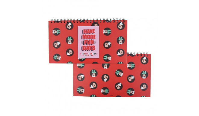 Weekly Planner Minnie Mouse Notepad Paper (35 x 16,7 x 1 cm)