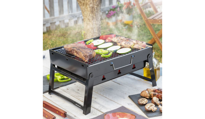 Folding Portable Barbecue for use with Charcoal BearBQ InnovaGoods