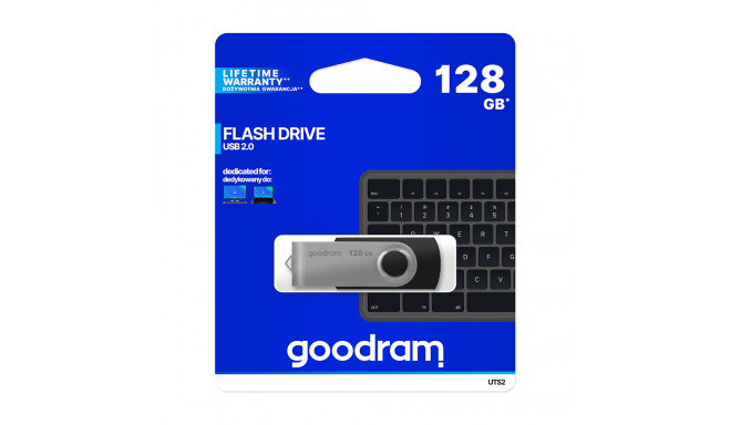 Goodram pendrive 128GB USB 2.0 UTS2 black