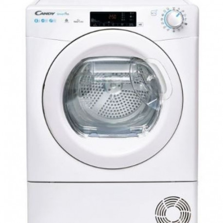 The Candy Smart Pro CSOE H8A2TE-S is an 8kg freestanding heat pump tumble dryer. It