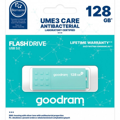 Here are the technical specifications and key features for the Pendrive UME3 Care 128GB USB 