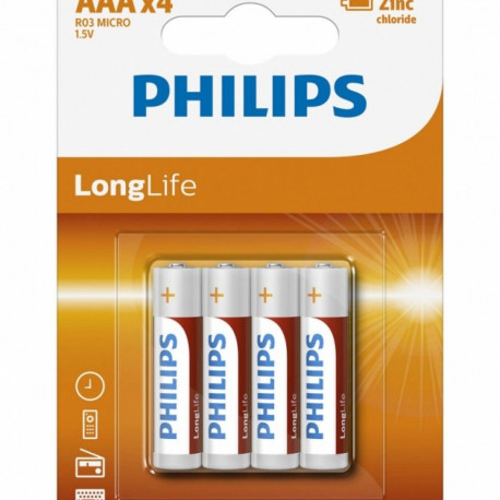 Philips patarei R03 AAA Longlife 4tk