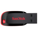 SanDisk mälupulk Cruzer Blade 32GB USB 2.0, must/punane