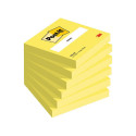 Note paper 76x76mm POST-IT 654 neon yellow 100 sheets