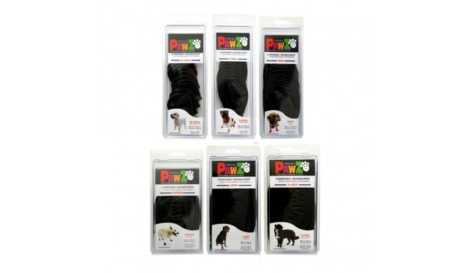 Boots Pawz Dog 12 Units Black Size S