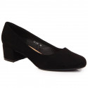 Sergio Leone W SK354C suede block pumps, black (36)