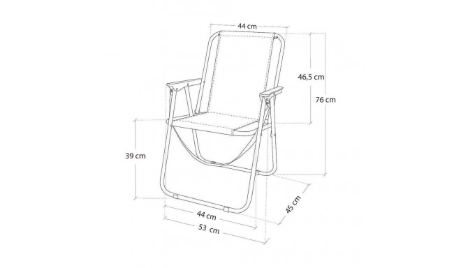Rannatool Aktive Valge Meresinine 44 x 45 x 76 cm Meremees