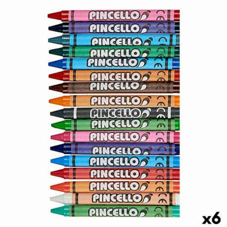Цветные полужирные карандаши Pincello 36C Разноцветный (6 штук)